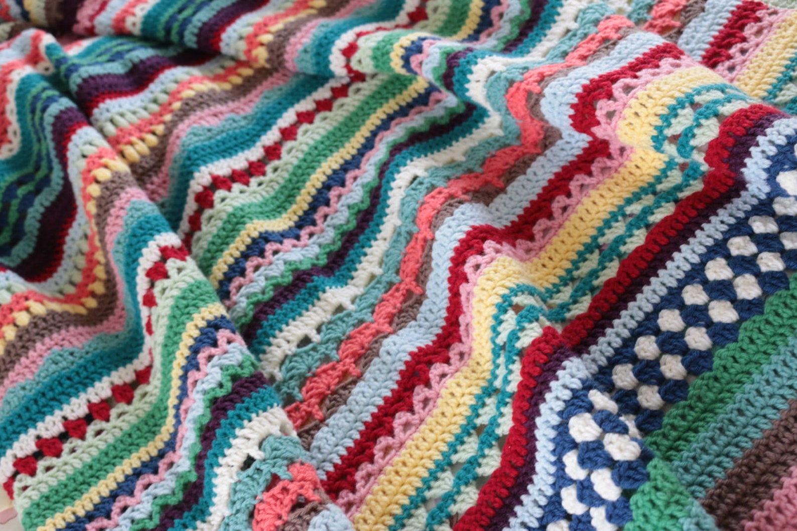 Spice of Life Blanket PDF Crochet Pattern Etsy