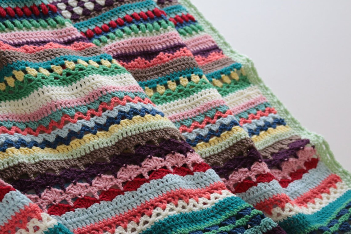 Spice of Life Blanket PDF Crochet Pattern Etsy
