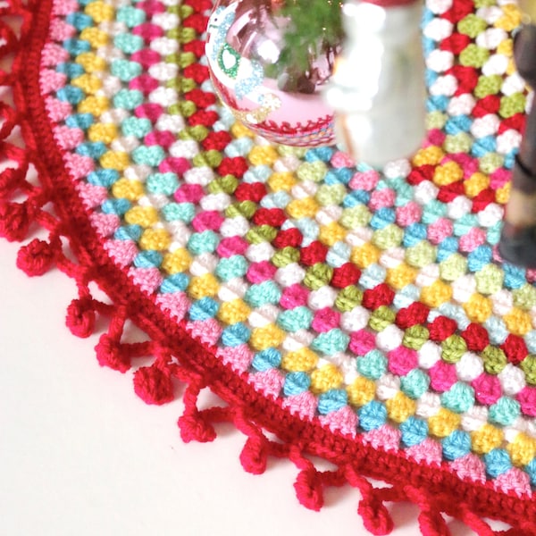 Granny's Christmas Tree Skirt PDF Crochet Pattern