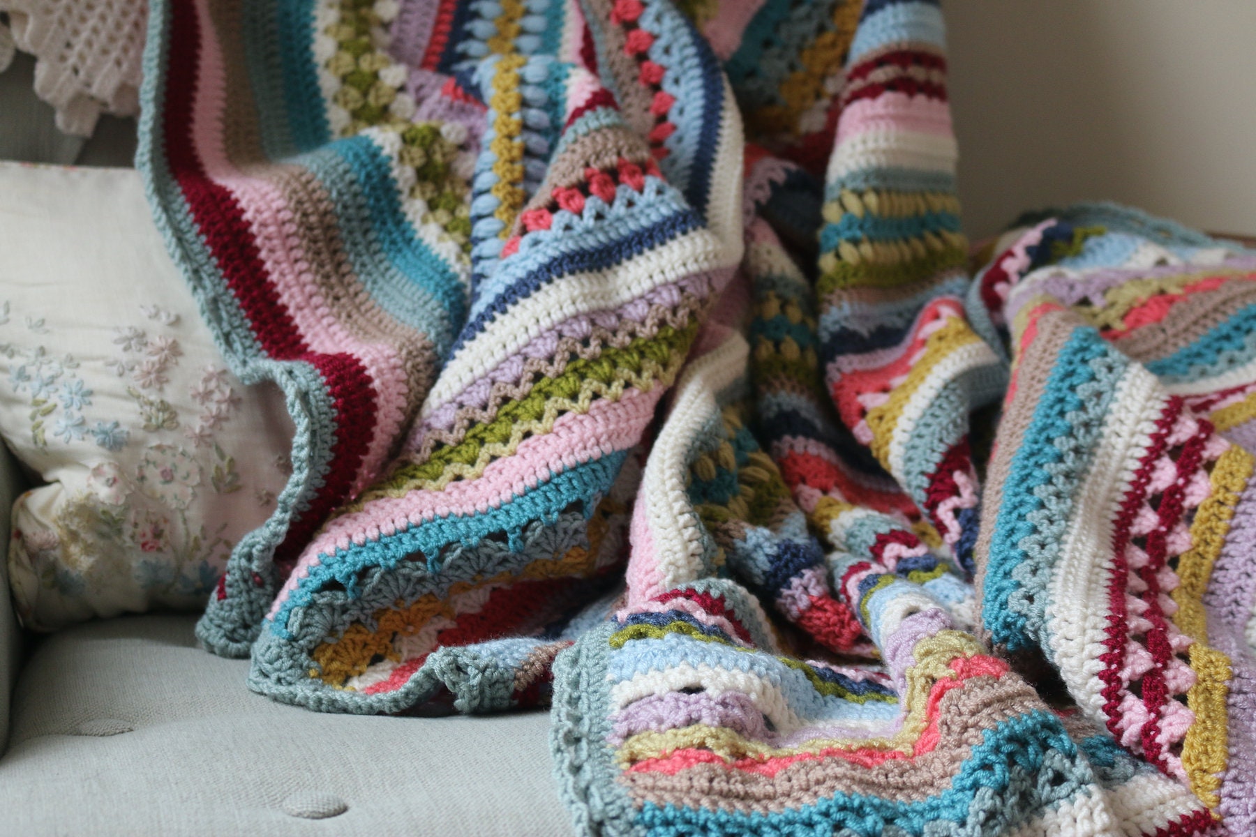 Spice of Life Blanket PDF Crochet Pattern Etsy