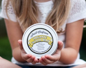 Organic Wood Wax - Amish Craftsmen Beeswax Polish, 4 oz