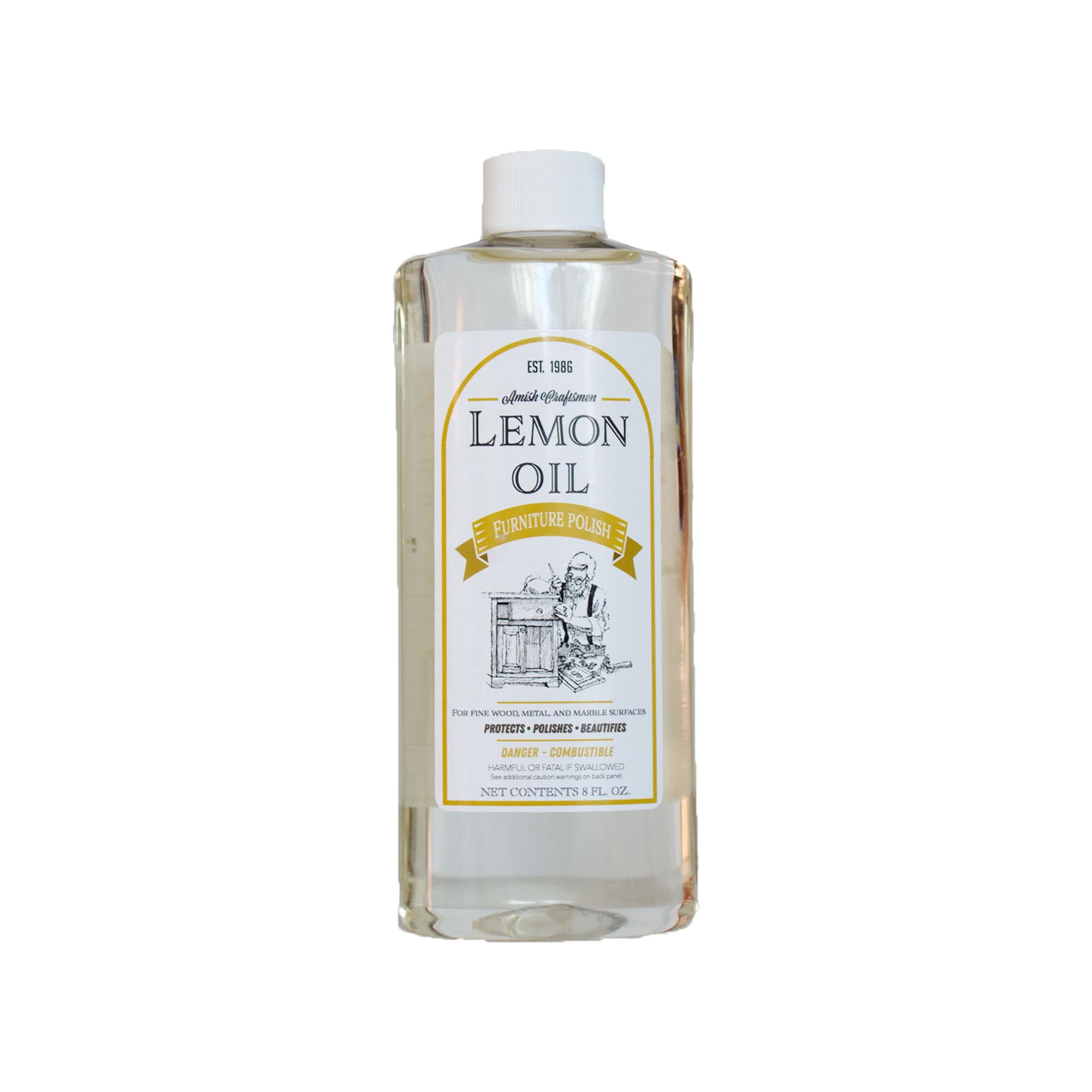 8 Oz. Lemon Oil Wood Furniture Polish // Adds Luster and Shine to