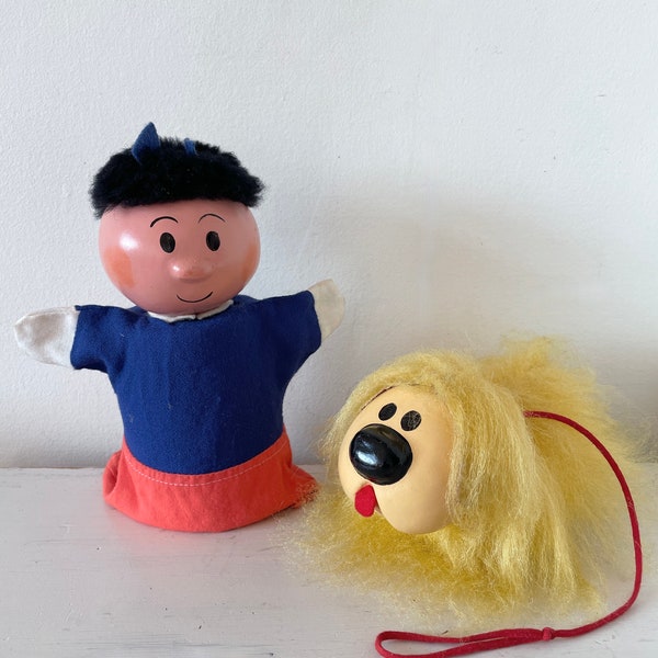Vintage Magic Roundabout Florence and Dougal puppets Pelham 1960s
