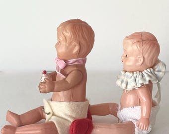 1940年代日本製、ヴィンテージのセルロイド製赤ちゃん人形2体 - Etsy 日本