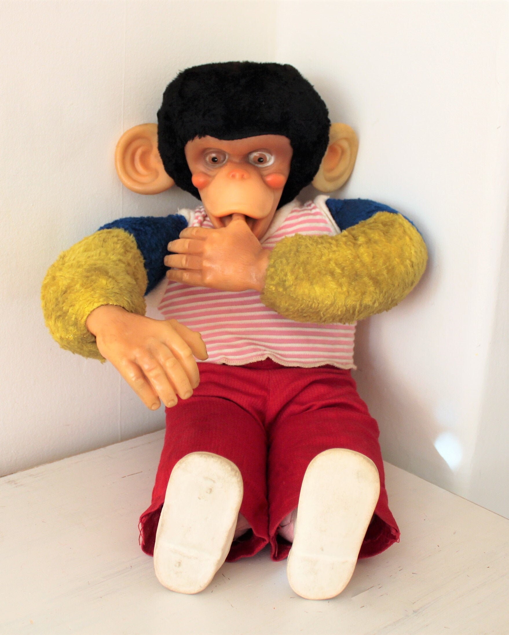 Vintage Jacko Rubber Faced Chimp Monkey 1960 Etsy