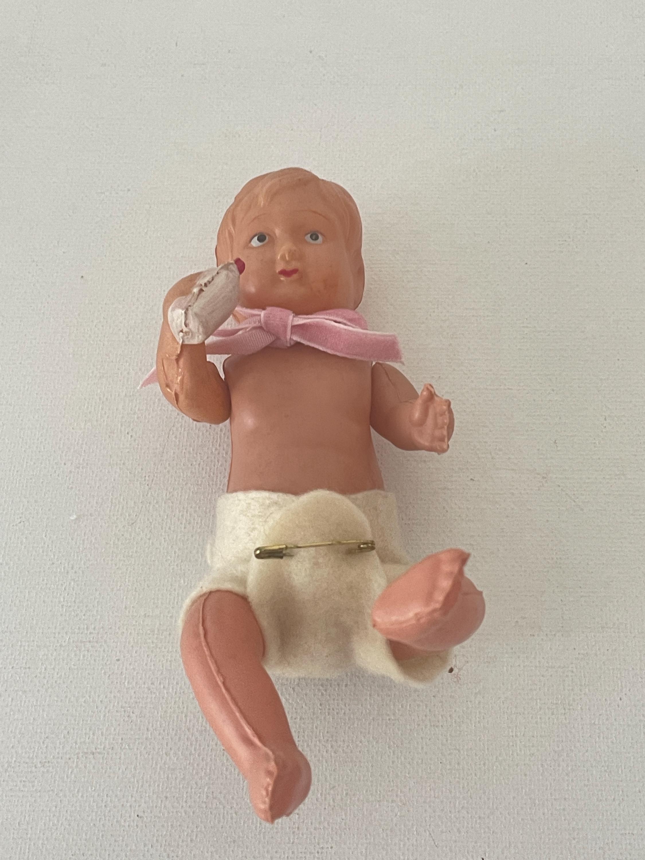 1940年代日本製、ヴィンテージのセルロイド製赤ちゃん人形2体 - Etsy 日本