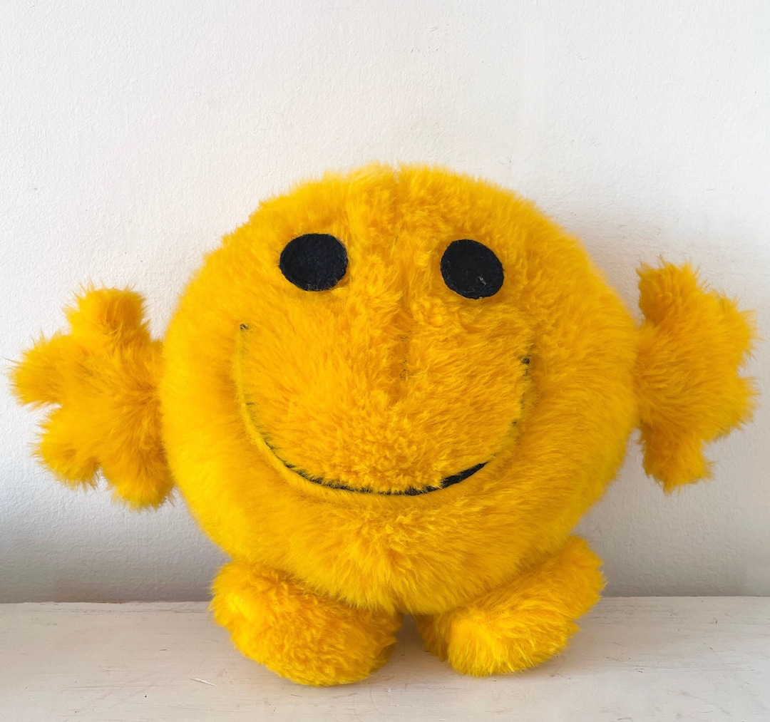 Vintage Chad Valley Roger Hargreaves Mr Happy Mr Men Plush Toy