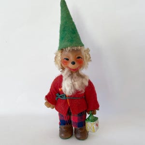 Vintage Steiff Mecki Hedgehog Gnome, Elf doll 1950s
