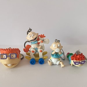 ヴィンテージ ラグラット トミー ピクルスとチャッキー フィンスター キーリング、キーチェーン 1990年代