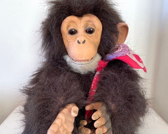 Vintage Hasbro FurReal Cuddle Chimp electronic interactive chimpanzee toy