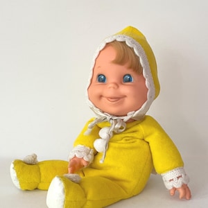 Muñeca vintage Booful Baby Beans de Mattel, década de 1970