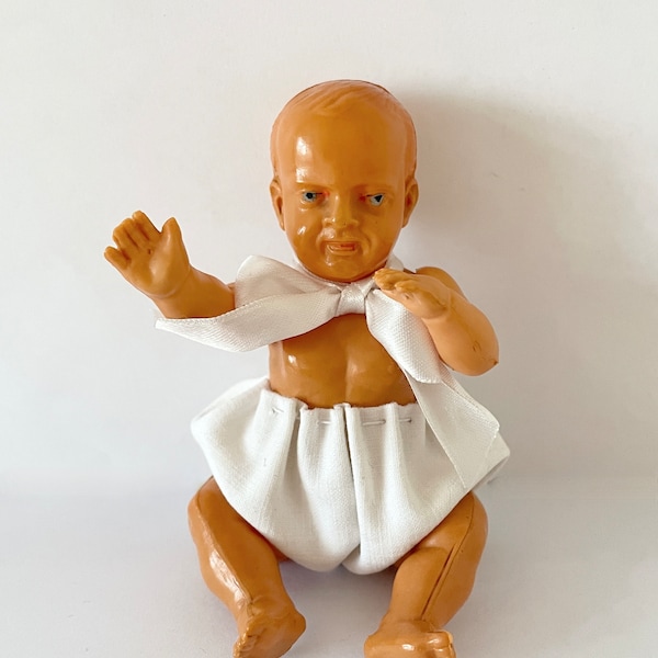 Muñeca de celuloide pequeña vintage de los años 40