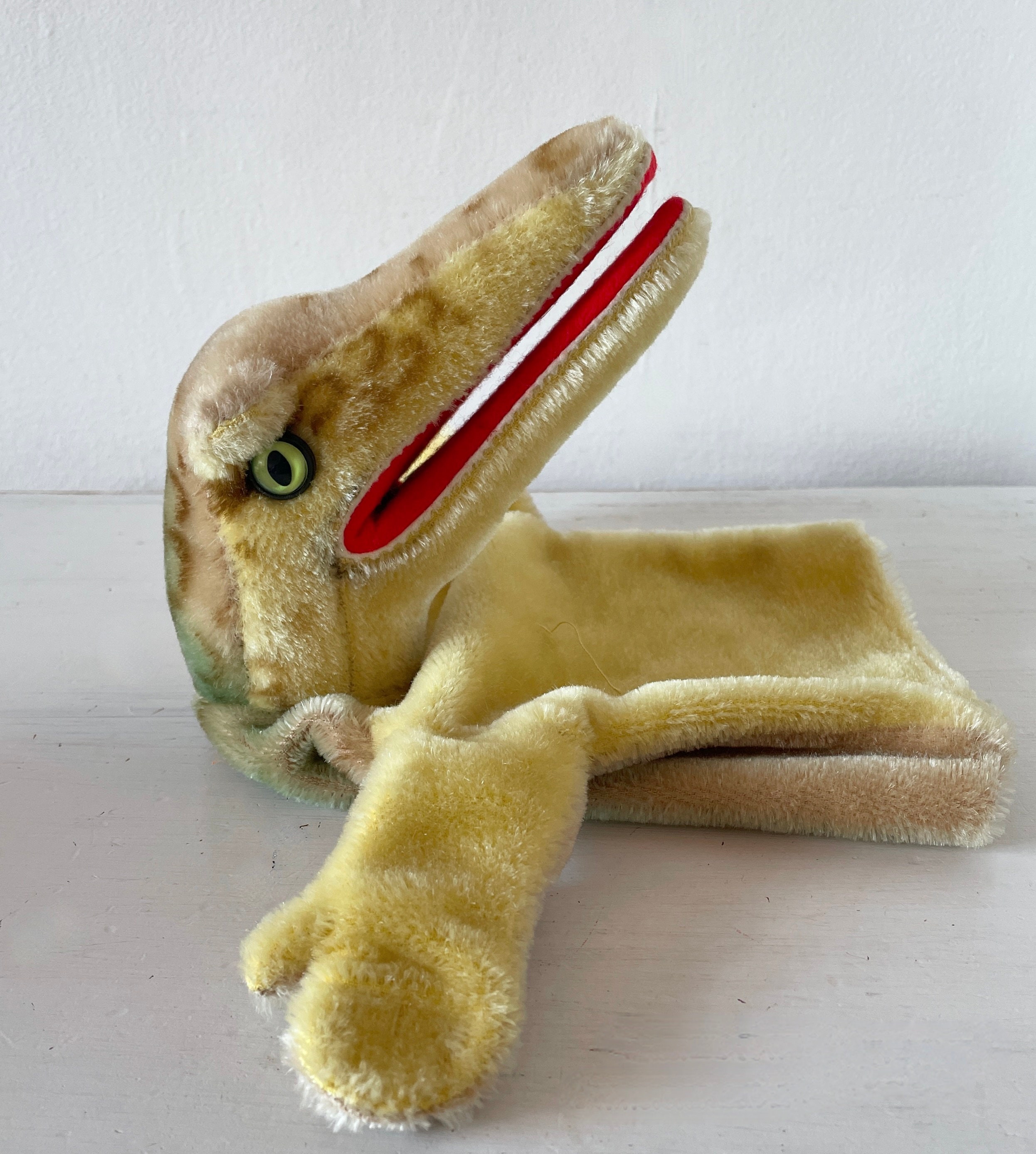 Vintage Steiff Gaty Alligator Hand Puppet Made in Germany