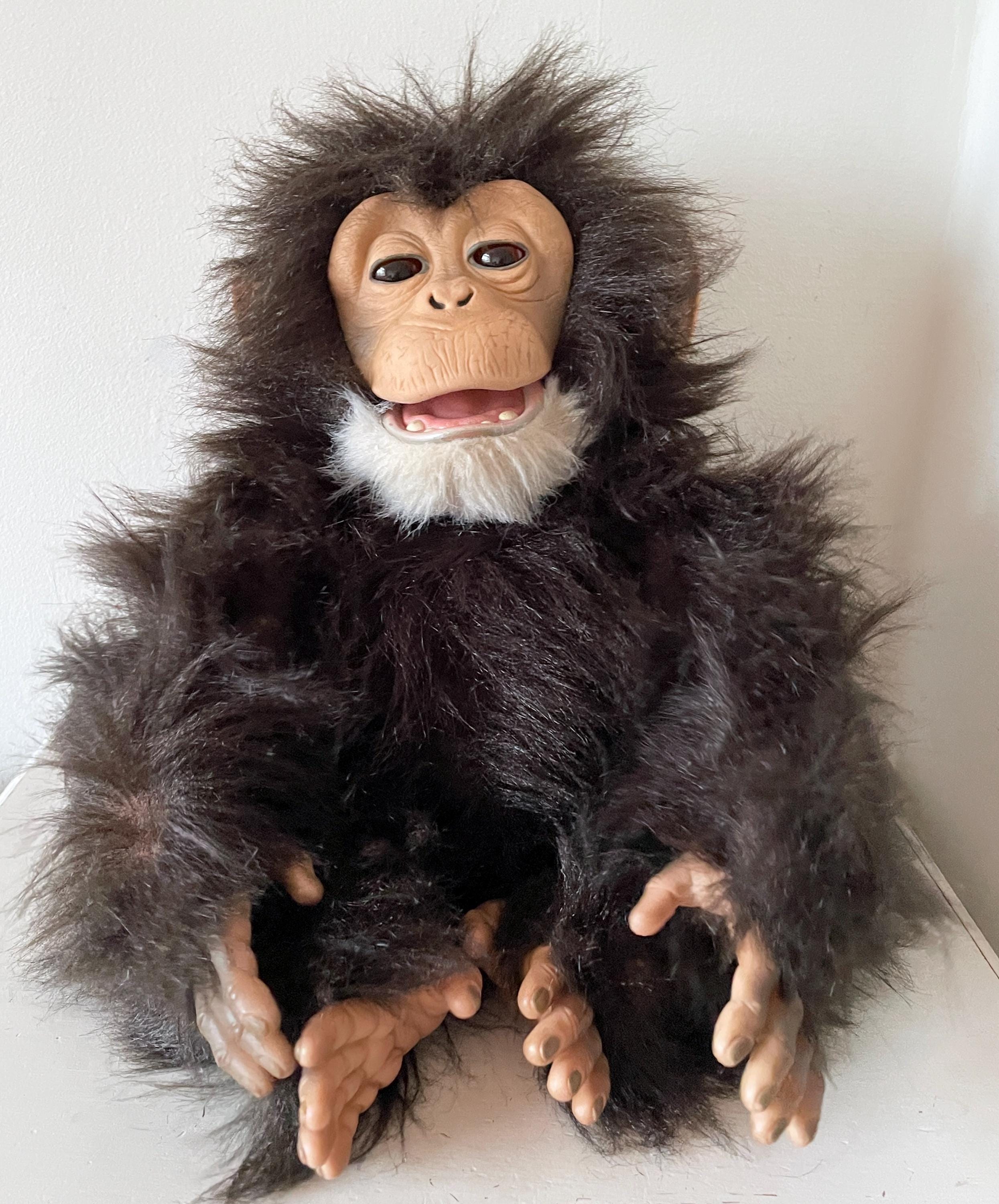 Vintage Hasbro Furreal Cuddle Chimp Electronic Interactive