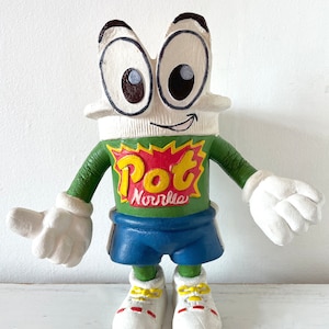 Vintage Ned Noodle pot noodle bendy toy 1996