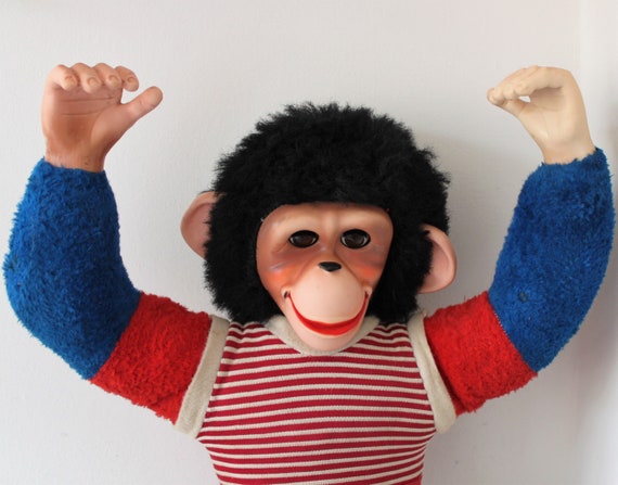 Vintage Chad Valley Jacko Rubber Faced Chimp, Monkey 1960 - Etsy