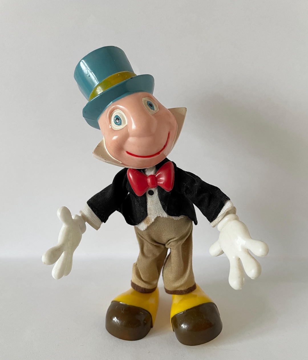 Ledraplastic Jiminy Cricket ラバードール Walt Disney Jiminy Cricket Marx Twistable Vintage Toy 1960s - Etsy