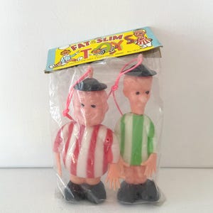 Vintage &#39;Fat and Slim&#39; Laurel and Hardy figures