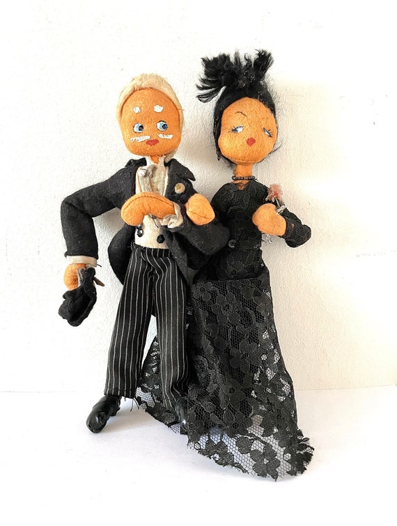 Ancienne Poupée En Feutre, Vintage, Sans Marque