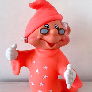 Vintage wizard rubber squeaky toy