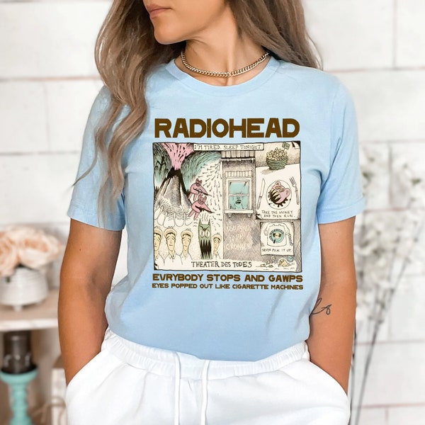 Vintage Radiohead Retro concert sweatshirt, women tshirt, 90s Band Tshirt, Radiohead band shirt, gift for fans
