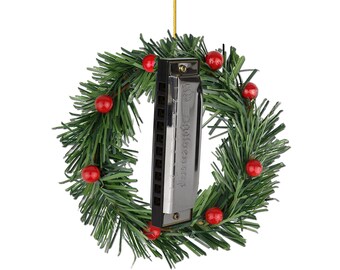 Harmonica Christmas Ornament