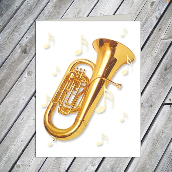 Tuba Note Cards Etsy
