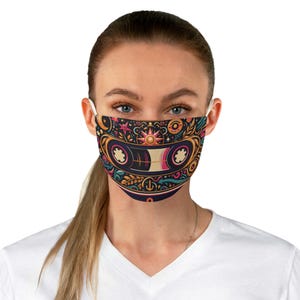 Retro Cassette Fabric Face Mask - Stylish, Comfortable, Festival, Art, Gift Ideas, Music Lovers, Protective Gear