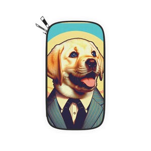 Whimsical Dog-Themed Passport Wallet, Travel Organizer, Cute Pet Lover Gift, Fun Travel Accessory, Unique Dog Lover Gift