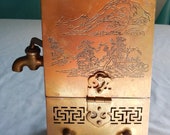 SALE Asian Portable Teapot with Warmer or Sake Warmer- Portable Chinese Tea Kettle - Travelling Teapot China - Chinese Teapot and Brazier