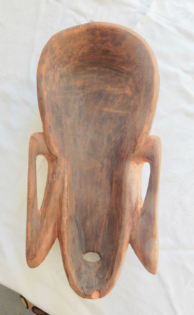 Hand Carved Mask Attributed to Akan Tribe Ghana Carved Wood Face Mask African Carved Wood Mask Tribal Mask from Africa African Mask