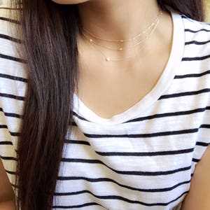 Diamond Station Necklace / Diamonds by the yard Choker Necklace / CZ by the Yard Necklace / Bezel by the yard necklace