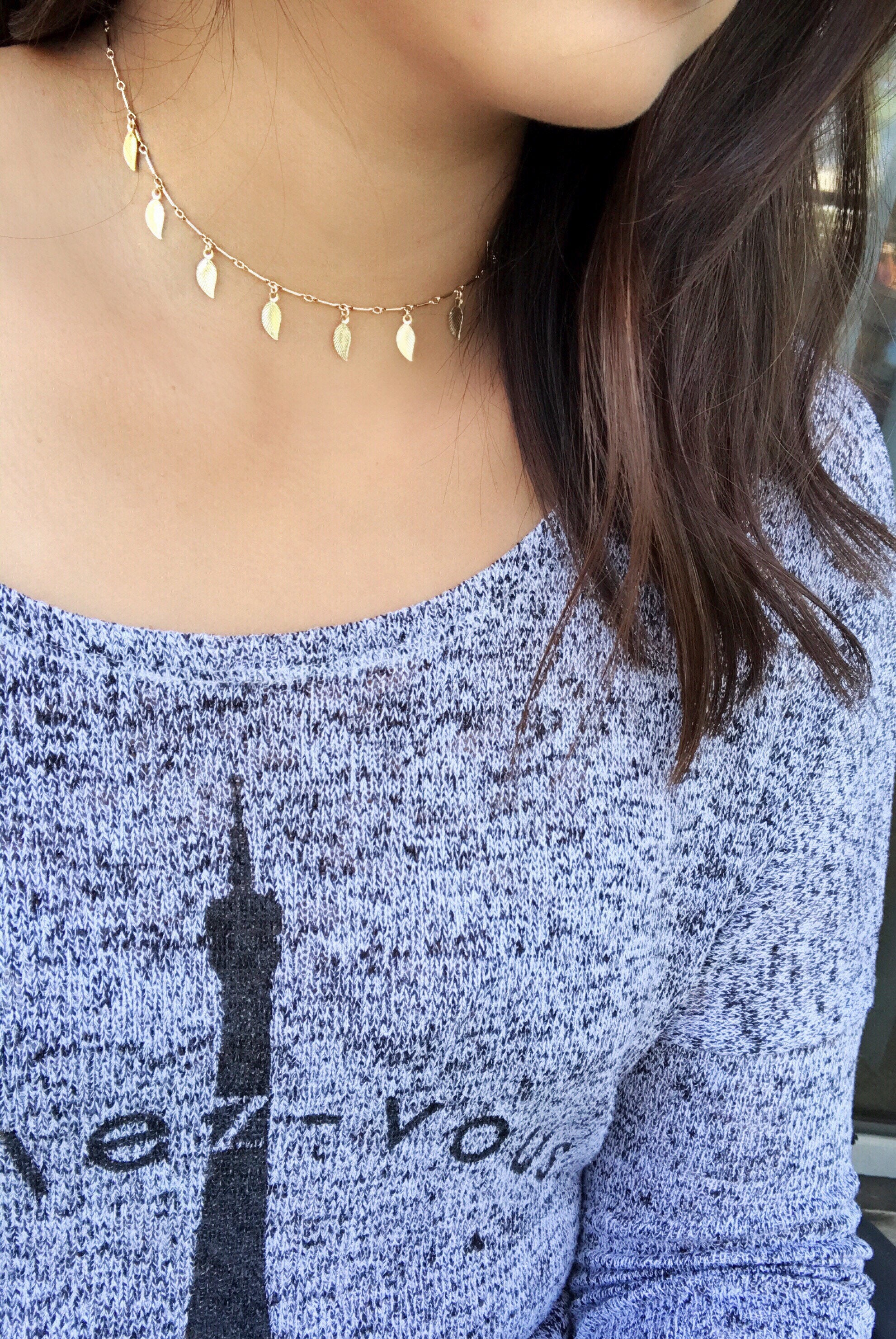 Dangle charm best sale choker