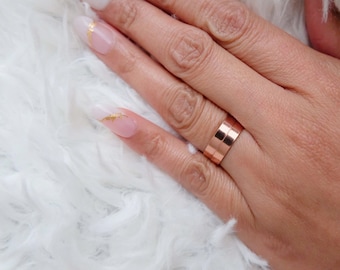 Wide Band Ring Gold Filled Stacking Ring