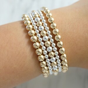 Gold and silver stacking bracelets Clearance