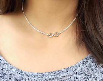 Infinity necklace / infinity choker / layering necklace