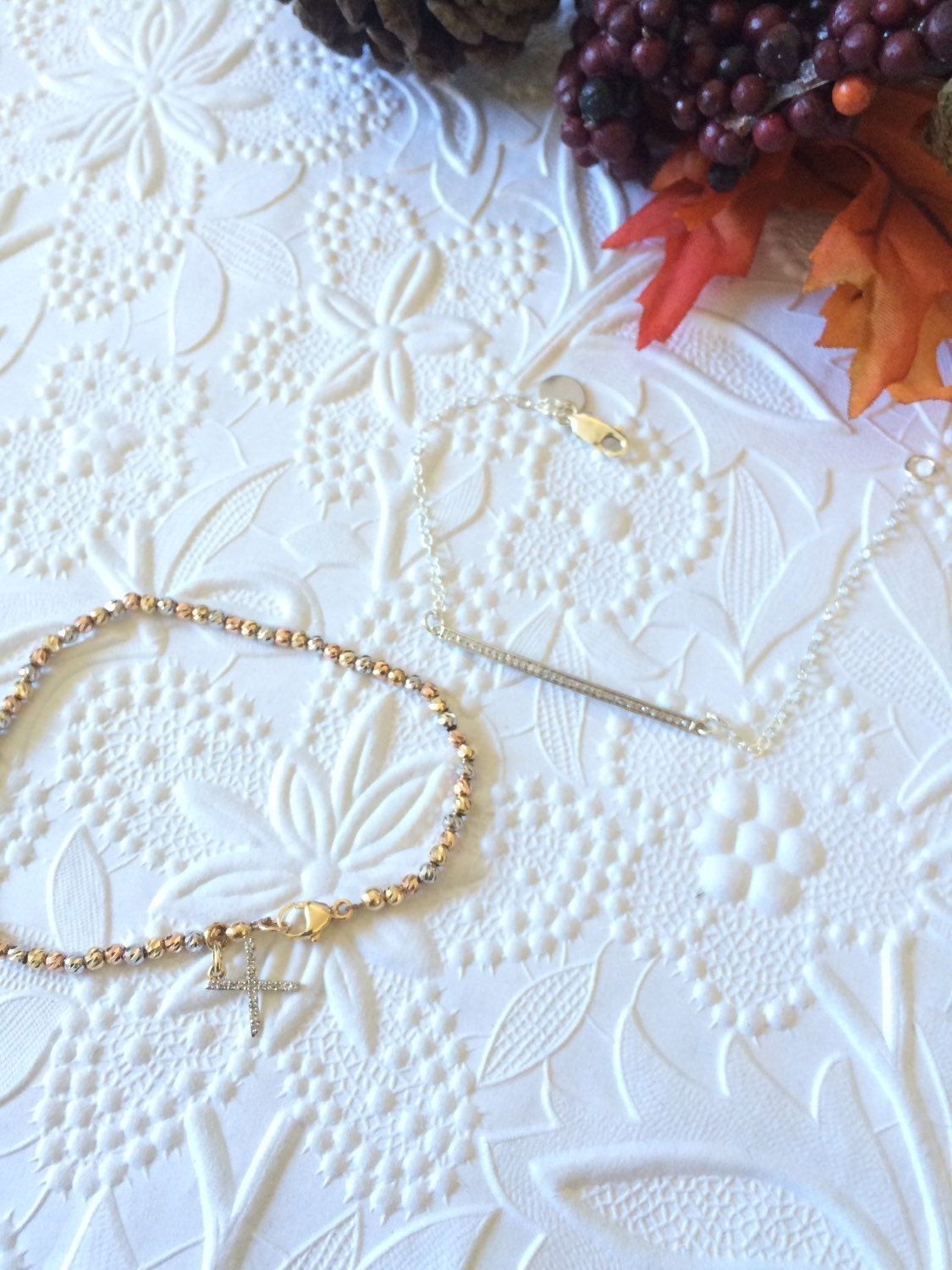 sparkling pave bar bracelet