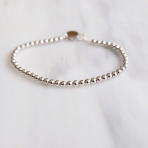 Bead Bracelet 14K solid gold with Lobster Clasp closure