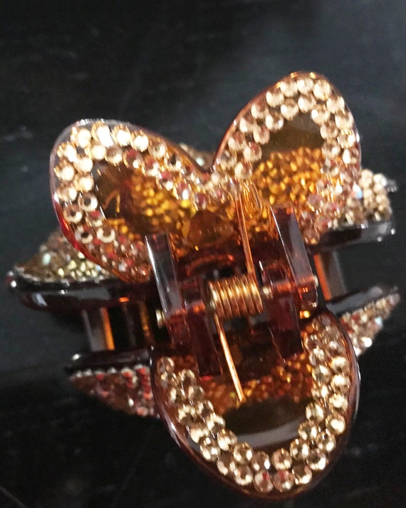 New Tortoiseshell Amber Floral Crystal 3