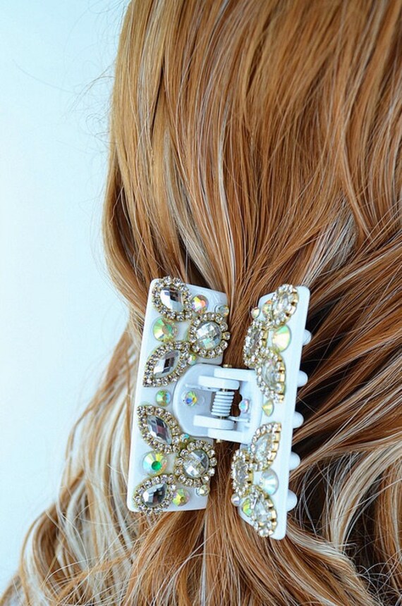 新作ホワイト、アンバー＆レインボーCZクリスタル、ラインストーン付き