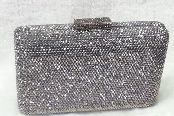 dark silver clutch bag