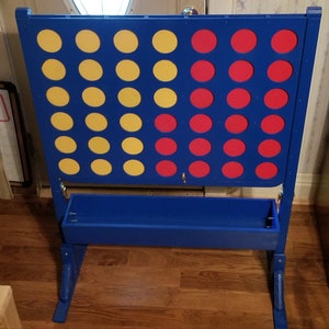 Giant homemade Connect 4 game - Painted WITH Catch Trough