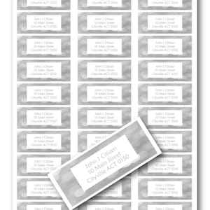 Silver Sparkles Etichette personalizzate dell'indirizzo di ritorno opaco o lucido finitura personalizzata del tema di fidanzamento del matrimonio sigilli della busta