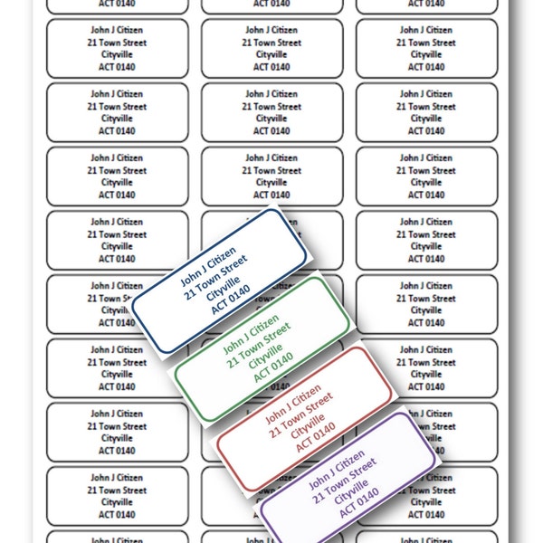 Gold Border Labels Etsy