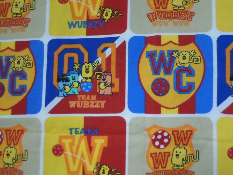 Wubbzy Team Cartoon Block Multicolor 35 Inches by 40 Inches Etsy