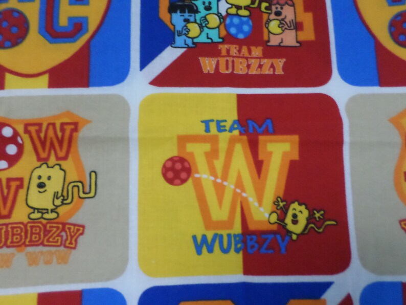Wubbzy Team Cartoon Block Multicolor 35 Inches by 40 Inches Etsy