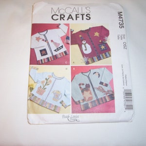 4 Seasons Sweatshirts  to Appliques for women   Mccalls   pattern #  M4735 and   is uncut