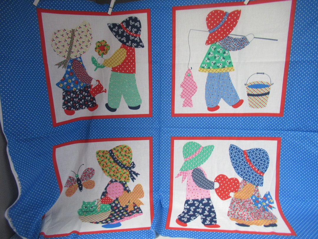 Sue and Sam Pillow Panels You Get 4 Panels Marcus Etsy