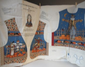 Scarecrow  Vest by Leslie Beck  Harvest Time  to sew can be made in sizes S M L you pick cute vest