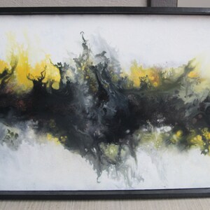 Calabash - 24x48 - Original abstract fluid acrylic painting by Cory Heiple